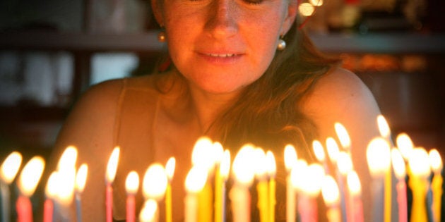 birthday wishes with cake and candles