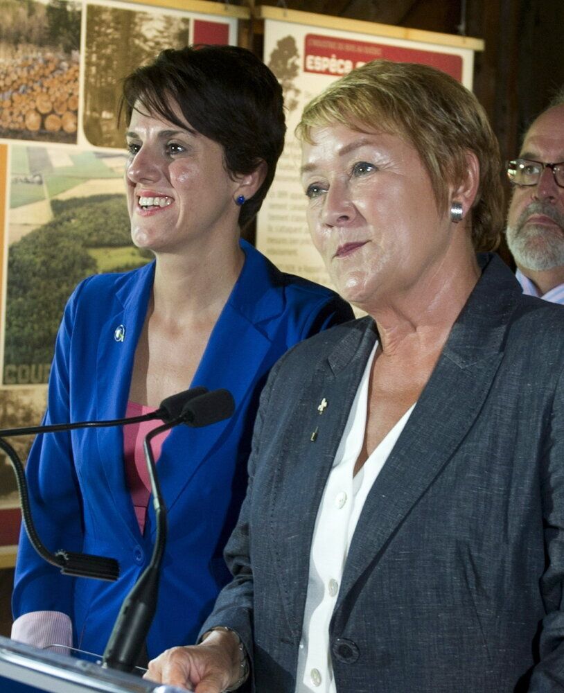 Pauline Marois et sa candidate Djemila Benhabib, victime de racisme de la part du maire de Saguenay Jean Tremblay