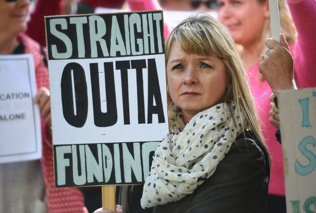 More than two thousand headteachers marched from Parliament Square to Downing Street to deliver a petition requesting extra cash for schools last September.