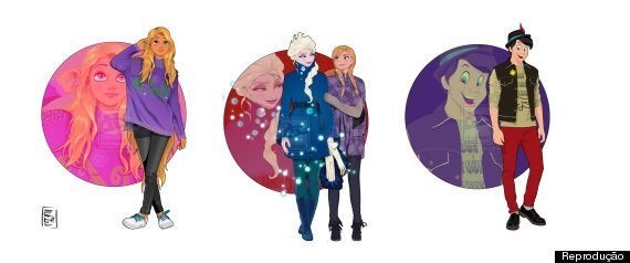 Les héros de Disney imaginés en jeunes adultes