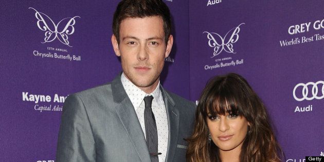 LOS ANGELES, CA - JUNE 08: Actor Cory Monteith and actress Lea Michele attend the 12th annual Chrysalis Butterfly Ball on June 8, 2013 in Los Angeles, California. (Photo by Jason LaVeris/FilmMagic)