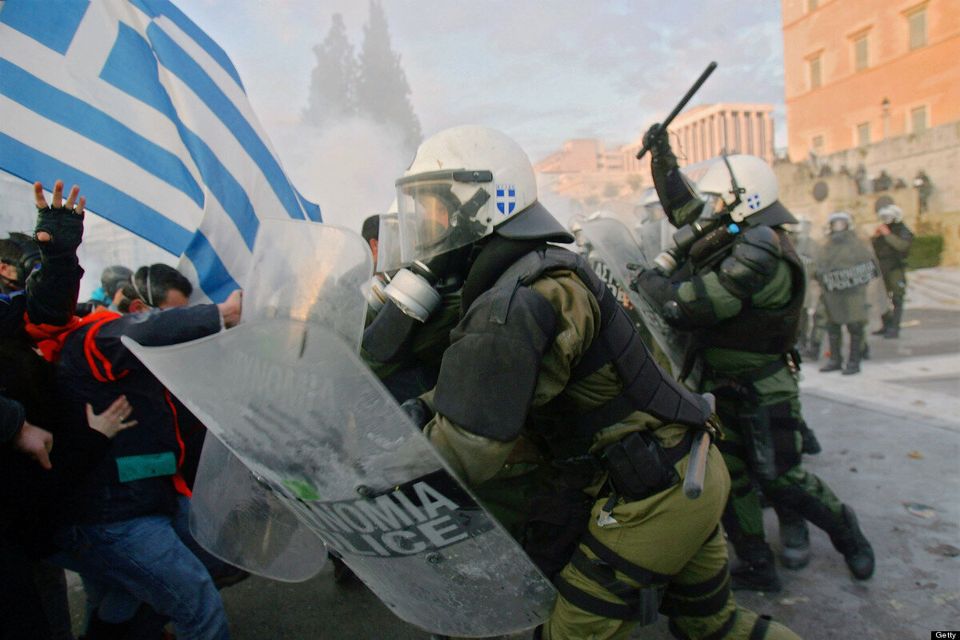 Violence à Athènes