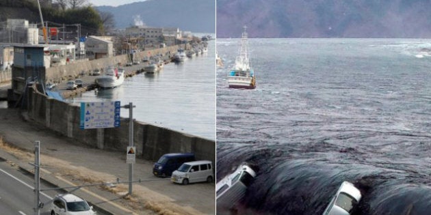 Séisme au Japon: Avant et après...