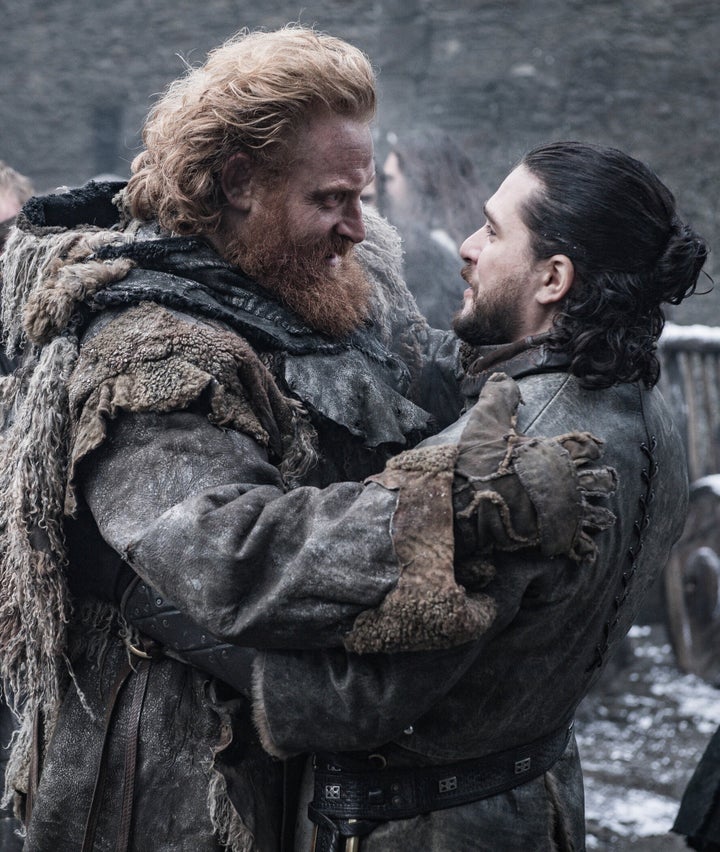 Kristofer Hivju, left, revealed that an alternate ending to "Game of Thrones" was filmed but just for fun.