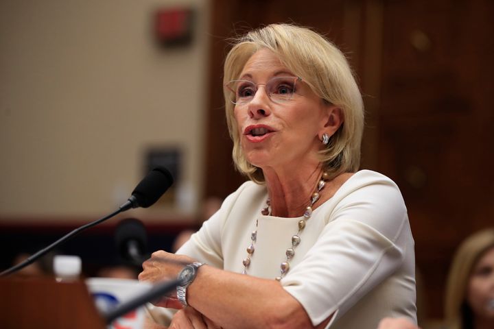 Betsy Devos' tenure as President Donald Trump's education secretary has been marked by a hardline agenda against traditional public schools. That may help galvanize activism by teachers in the 2020 election.