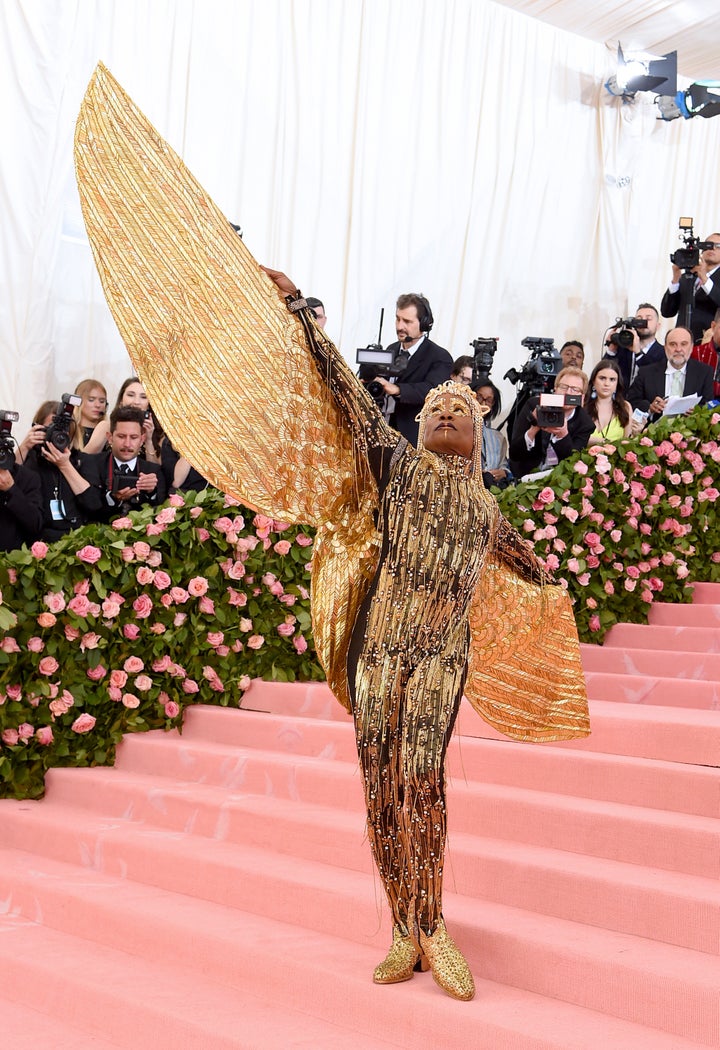 Porter on the 2019 Met Gala red carpet.