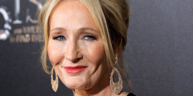 Author J.K. Rowling attends the premiere of