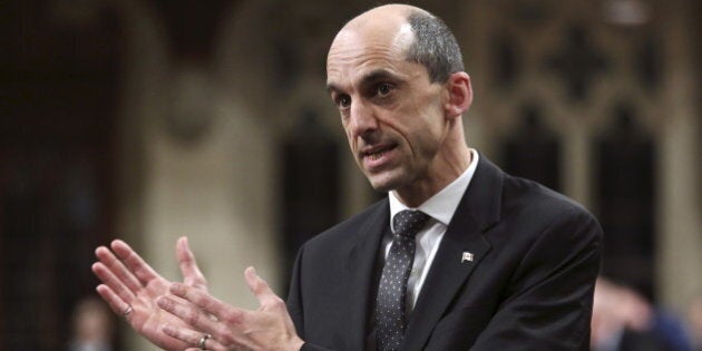 Canada's Public Safety Minister Steven Blaney speaks during Question Period in the House of Commons on Parliament Hill in Ottawa May 13, 2015. REUTERS/Chris Wattie