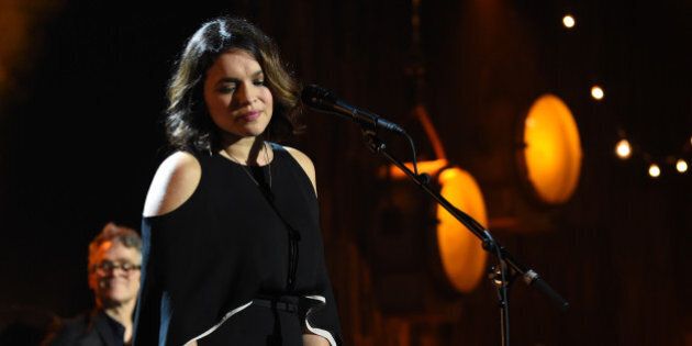 LOS ANGELES, CA - FEBRUARY 10: Musician Norah Jones performs onstage during MusiCares Person of the Year honoring Tom Petty at the Los Angeles Convention Center on February 10, 2017 in Los Angeles, California. (Photo by Michael Kovac/WireImage)
