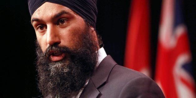 TORONTO, ON - OCTOBER 28 - Brampton MPP and deputy Ontario NDP leader Jagmeet Singh at a news conference at Queen's Park, October 28, 2015. Singh was reacting to the Liberal's announcing the end of random and arbitrary carding by police forces across Ontario by the end of fall. Andrew Francis Wallace/Toronto Star (Andrew Francis Wallace/Toronto Star via Getty Images)