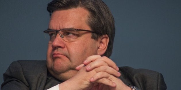 BOGOTA, COLOMBIA - OCTOBER 13: The Mayor of Montreal, Denis Coderre participates in a plenary session, named 'Links between the 2030 Agenda and the New Urban Agenda' which takes part within the 2016 World Summit of Local and Regional Leaders in Bogota, Colombia on October 13, 2016. (Photo by Daniel Garzon/Anadolu Agency/Getty Images)