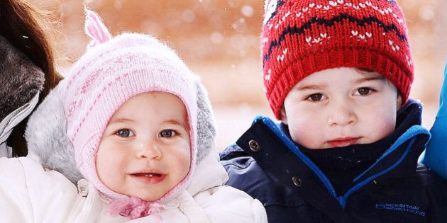 Princess Charlotte of Cambridge and Prince George of Cambridge, enjoying a short private break skiing in the French Alps with her family. March 3, 2016. Credit: ALP/MediaPunch ***FOR USA ONLY*** ***EDITORIAL USE ONLY*** ***NO CALENDARS OR POSTERS*** ***NO MERCHANDISING***/IPX