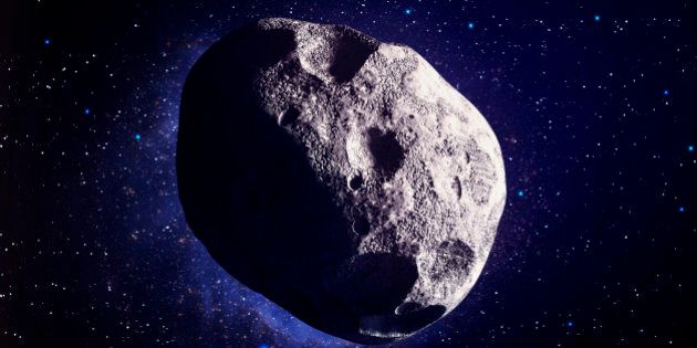 Asteroid, computer illustration.