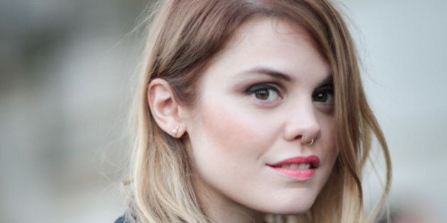 PARIS, FRANCE - MARCH 03: Singer Coeur de Pirate is seen, after the Barbara Bui show, during Paris Fashion Week Womenswear Fall Winter 2016/2017, on March 3, 2016 in Paris, France. (Photo by Edward Berthelot/Getty Images)