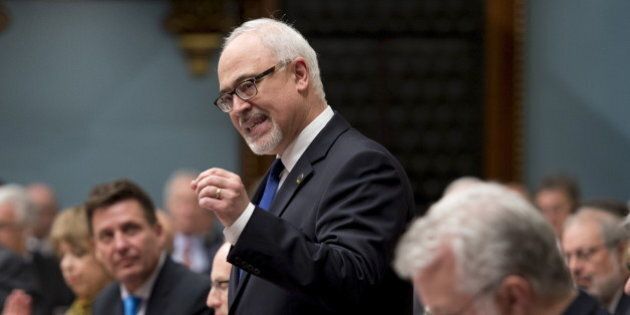 Quebec's Minister of Finance Carlos Leitao speaks as he tables his budget at the National Assembly in Quebec City, March 26, 2015. REUTERS/Jacques Boissinot/Pool
