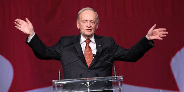 TORONTO, ON - JANUARY 21: Former Prime Minister Jean Chrétien is the focus of a tribute at the Westin Harbour Castle hotel in Toronto for A-list crowd. (Richard Lautens/Toronto Star via Getty Images)