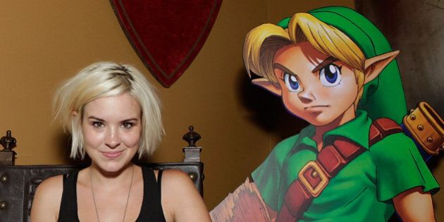 SAN DIEGO, CA - JULY 21: Brea Grant plays The Legend of Zelda 3D at Nintendo's Arts & Cinema Centre while at Comic Con on July 21, 2011 in San Diego, California. (Photo by Todd Williamson/WireImage)