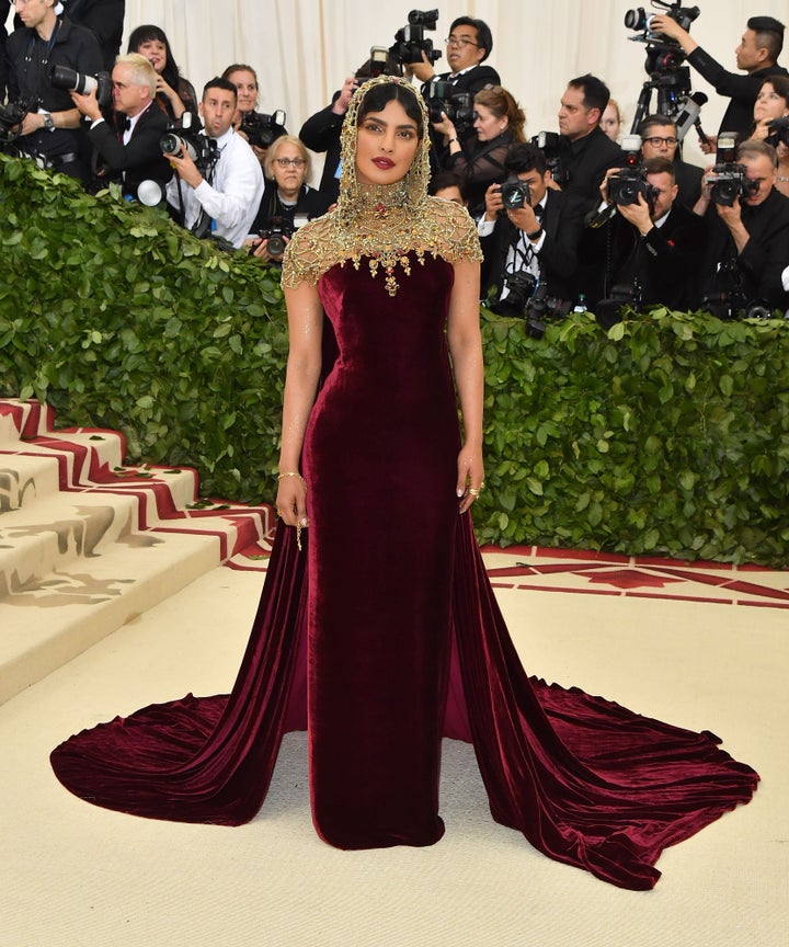 Priyanka Chopra in Dior, 2019 Met Gala  Met gala looks, Formal dresses  long, Met gala