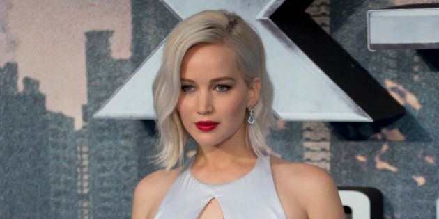 LONDON, UNITED KINGDOM - MAY 9: Jennifer Lawrence attends a Global Fan Screening of 'X-Men Apocalypse' at BFI IMAX on May 9, 2016 in London, England. (Photo by Julian Parker/UK Press via Getty Images)