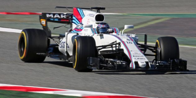 The Williams of Lance Stroll during day three of Formula One winter testing at Circuit de Catalunya on March 1, 2017 in Montmelo, Spain.(Photo by Jordi Galbany/Urbanandsport/NurPhoto via Getty Images)