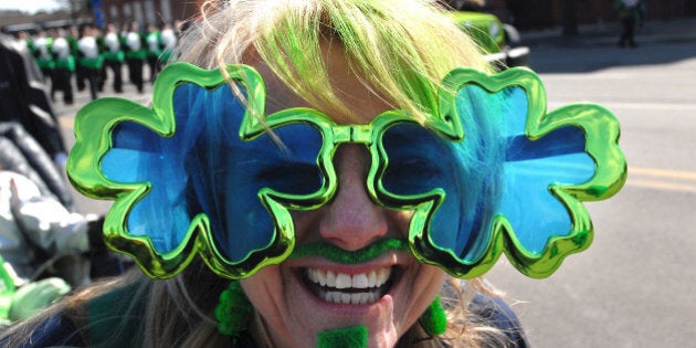 DETROIT, MI - MARCH 16: General view of the 2014 Detroit St. Patrick's Day parade on March 16, 2014 in Detroit, Michigan. (Photo by Paul Warner/Getty Images)