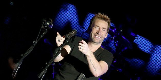 AUSTIN, TX - APRIL 04: Chad Kroeger of Nickelback performs in concert at the Austin360 Amphitheater on April 4, 2015 in Austin, Texas. (Photo by Gary Miller/Getty Images)