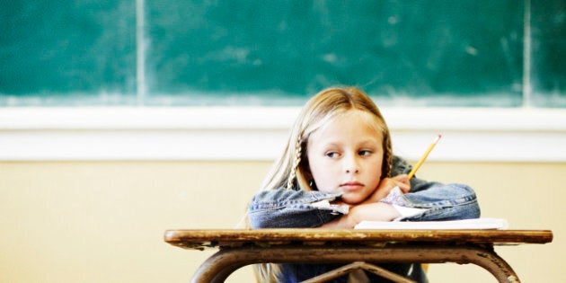 Girl at desk