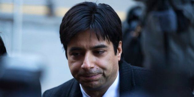 TORONTO, ON - FEBRUARY 1 Jian Ghomeshi arrives at court during the first day of his trail in Toronto, Ontario. (Todd Korol/Toronto Star via Getty Images)