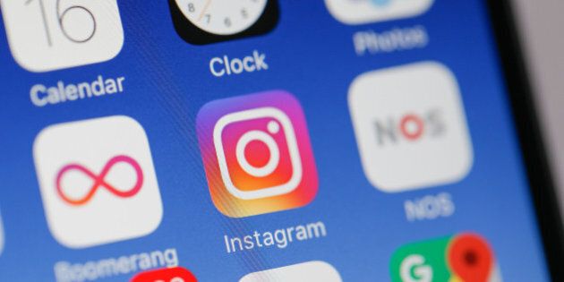 The Instagram app is seen on an iPhone on 16 March, 2017. (Photo by Jaap Arriens/NurPhoto via Getty Images)