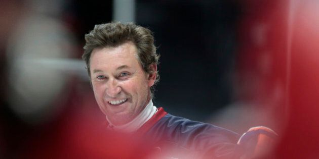 SYDNEY, AUSTRALIA - JUNE 25: Wayne Gretzky during 4 v 4 charity match between Team USA and Team Canada at Qudos Bank Arena on June 25, 2016 in Sydney, Australia. (Photo by Jessica Hromas/Getty Images)
