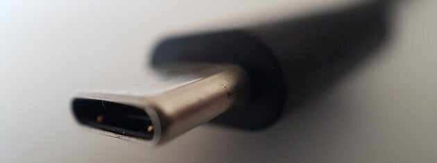 An macro image of a USB Type C Connector.