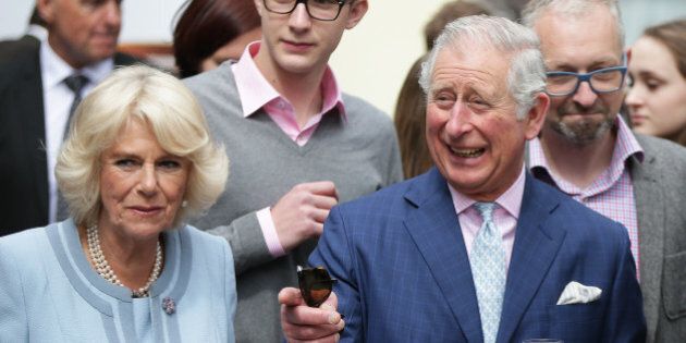 Britain's Prince Charles and his wife Camilla, Duchess of Cornwall, visit the winery Obermann on April 6, 2017, in Vienna, Austria. / AFP PHOTO / APA / GEORG HOCHMUTH / Austria OUT (Photo credit should read GEORG HOCHMUTH/AFP/Getty Images)