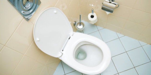 Toilet in the bathroom