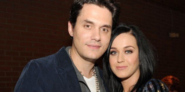 CULVER CITY, CA - JANUARY 28: Recording artists John Mayer (L) and Katy Perry attend Hollywood Stands Up To Cancer Event with contributors American Cancer Society and Bristol Myers Squibb hosted by Jim Toth and Reese Witherspoon and the Entertainment Industry Foundation on Tuesday, January 28, 2014 in Culver City, California. (Photo by Kevin Mazur/Getty Images for Entertainment Industry Foundation)