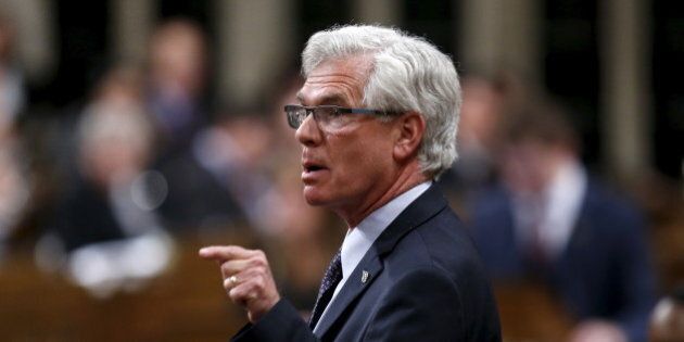 Canada's Natural Resources Minister Jim Carr speaks during Question Period in the House of Commons on Parliament Hill in Ottawa, Canada, January 26, 2016. REUTERS/Chris Wattie