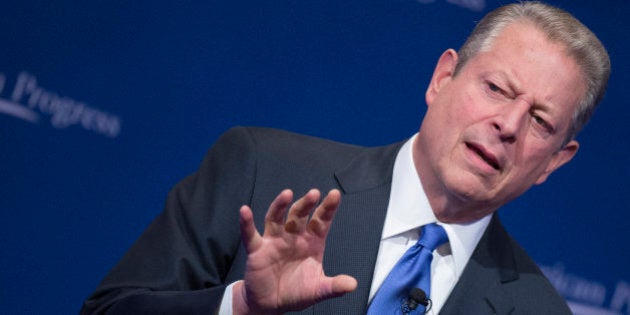 Former US Vice President Al Gore speaks during the Center for American Progress(PAC) 10th Anniversary Conference in Washington, DC, October 24, 2013. AFP PHOTO / Jim WATSON (Photo credit should read JIM WATSON/AFP/Getty Images)