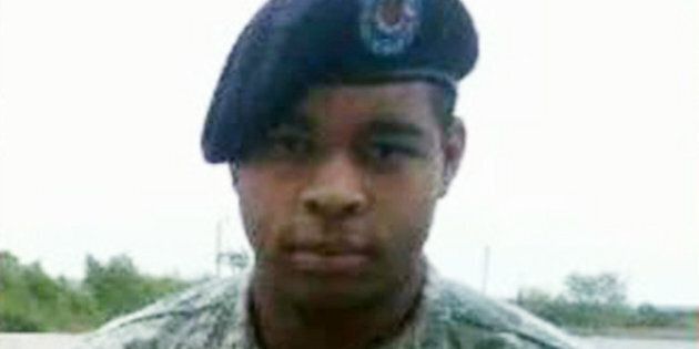 This undated photo shows Micah Johnson, who was a suspect in the sniper slayings of five law enforcement officers in Dallas Thursday night, July 7, 2016, during a protest over two recent fatal police shootings of black men. An Army veteran, Johnson tried to take refuge in a parking garage and exchanged gunfire with police, who later killed him with a robot-delivered bomb, Dallas Police Chief David Brown said. (Facebook via AP)
