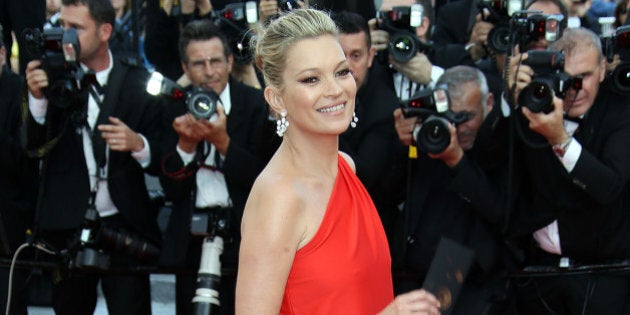 CANNES, FRANCE - MAY 16: Kate Moss attends the 'Loving' premiere during the 69th annual Cannes Film Festival at the Palais des Festivals on May 16, 2016 in Cannes, . (Photo by Laurent Viteur/FilmMagic)