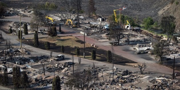 La ville d'Ashcroft a été ravagée par les feux.