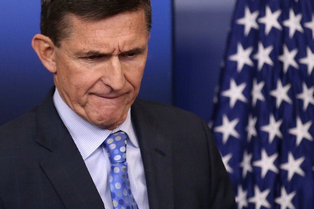 National security adviser General Michael Flynn arrives to deliver a statement during the daily briefing at the White House in Washington U.S., February 1, 2017. Picture taken February 1, 2017. REUTERS/Carlos Barria