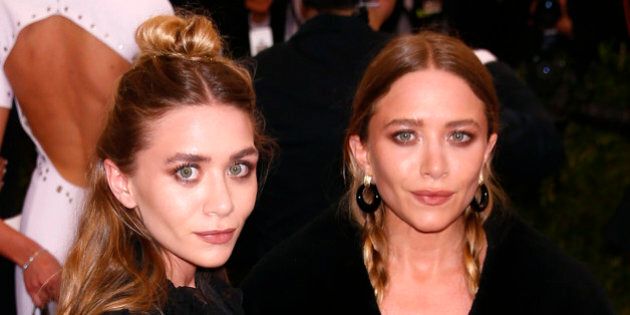 Mary-Kate and Ashley Olsen arrive at the Metropolitan Museum of Art Costume Institute Gala 2015 celebrating the opening of