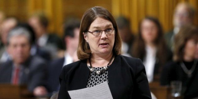 Canada's Health Minister Jane Philpott speaks during Question Period in the House of Commons on Parliament Hill in Ottawa, Canada, February 3, 2016. REUTERS/Chris Wattie