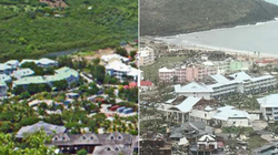 L'avant-après effrayant d'un village balnéaire de Saint-Martin après l'ouragan