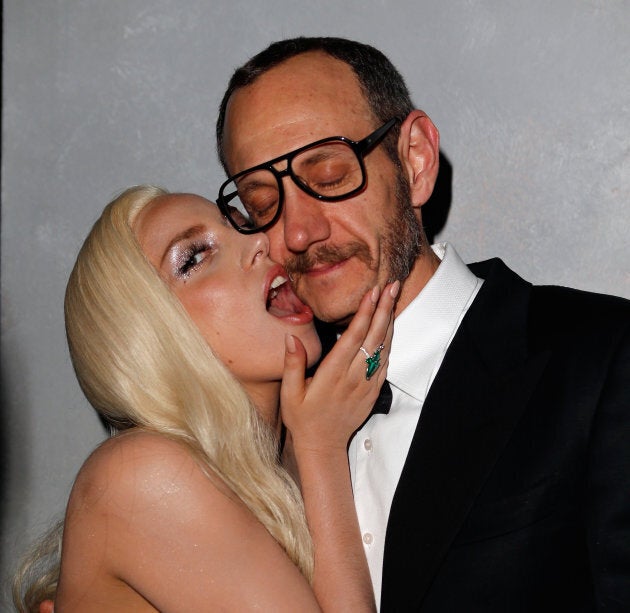 Lady Gaga et Terry Richardson au party Vanity Fair des Oscars en 2014.