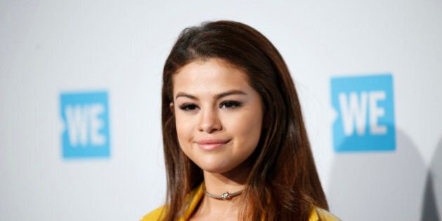 Singer Selena Gomez poses at We Day California in Inglewood, California, April 7, 2016. REUTERS/Danny Moloshok