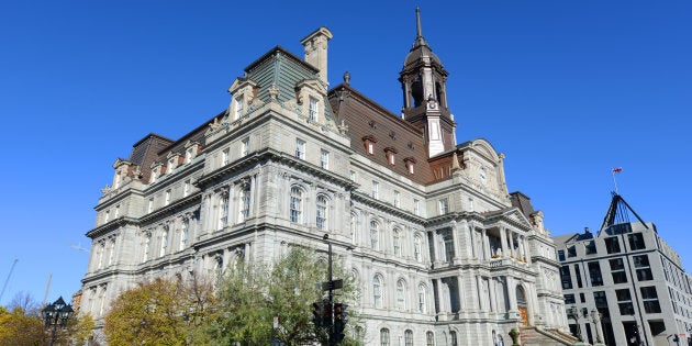 L'hôtel de ville de Montréal.