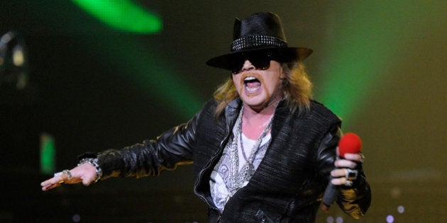 LAS VEGAS, NV - DECEMBER 30: Singer Axl Rose of Guns N' Roses performs at The Joint inside the Hard Rock Hotel & Casino December 30, 2011 in Las Vegas, Nevada. (Photo by Ethan Miller/Getty Images)