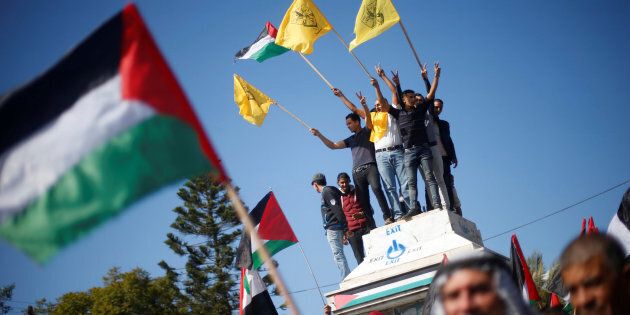 Des Palestiniens ont participé à une manifestation contre la déclaration de Balfour, à Gaza, le 2 novembre dernier.