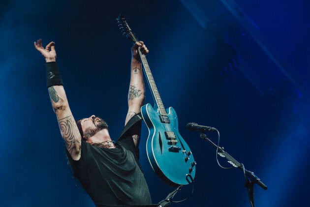 Les Foo Fighters étaient visiblement heureux d'être de retour à Québec.