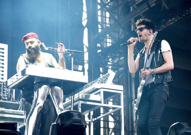 Patrick Gemayel et David Macklovitch de Chromeo jouaient tout juste avant «The Weeknd» au Festival d'été de Québec.